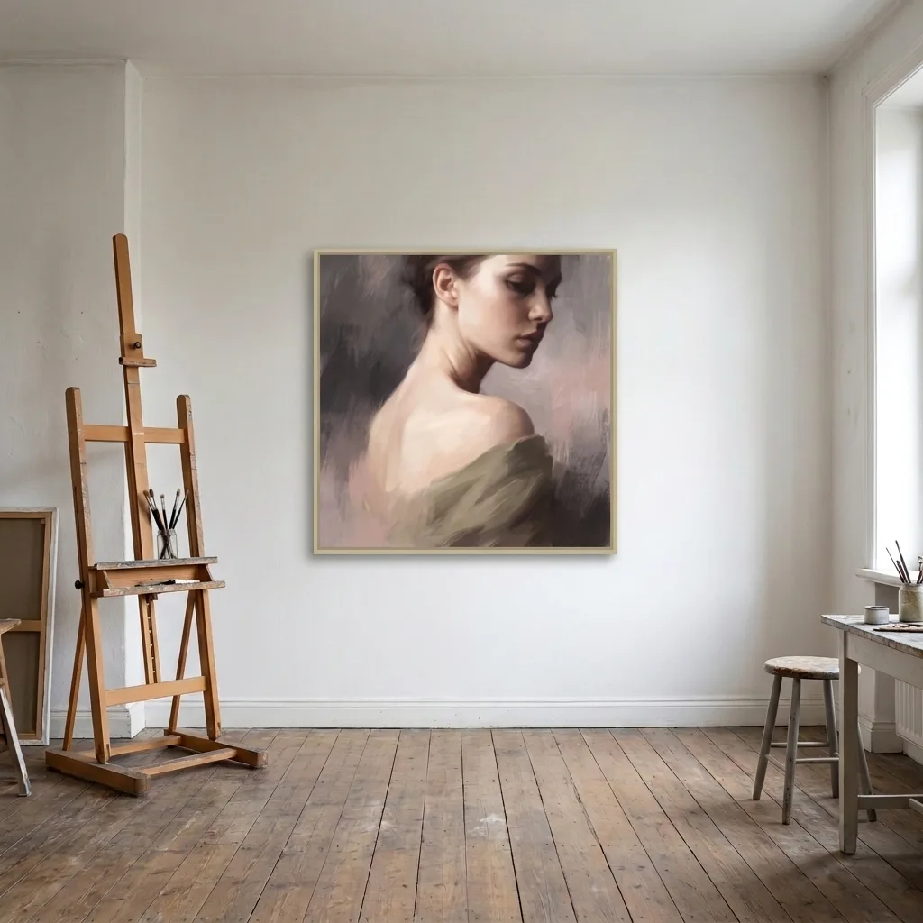 Quiet Portrait of a Woman — in a room