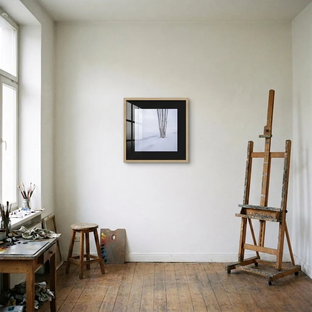 Winterbirken — im Interieur