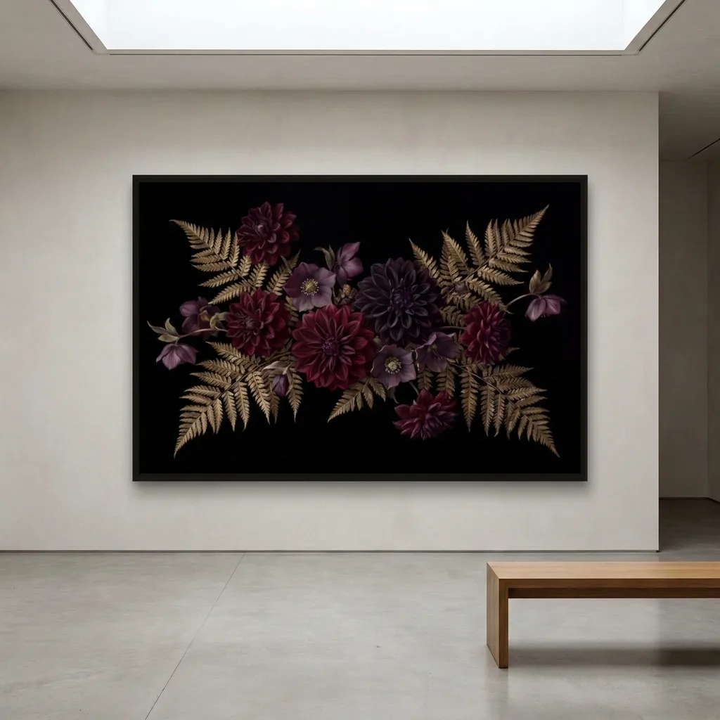 Nächtlicher Garten — im Interieur