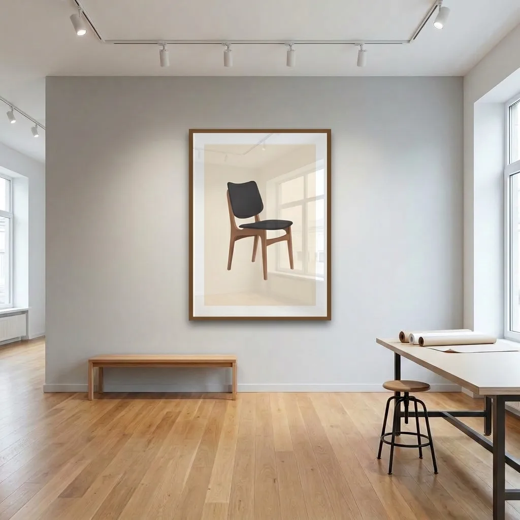 Retro Chair — in a room