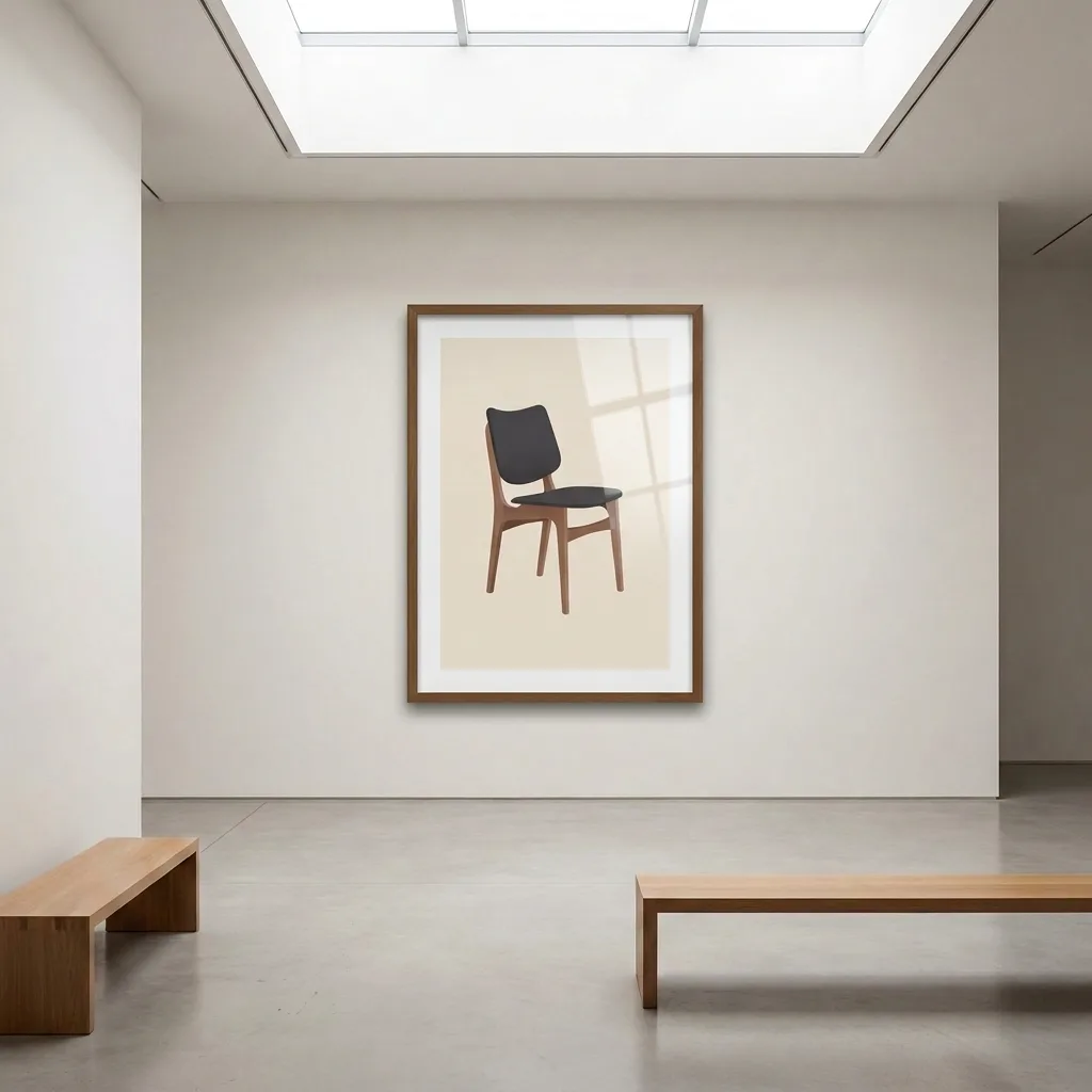 Retro Chair — in a room