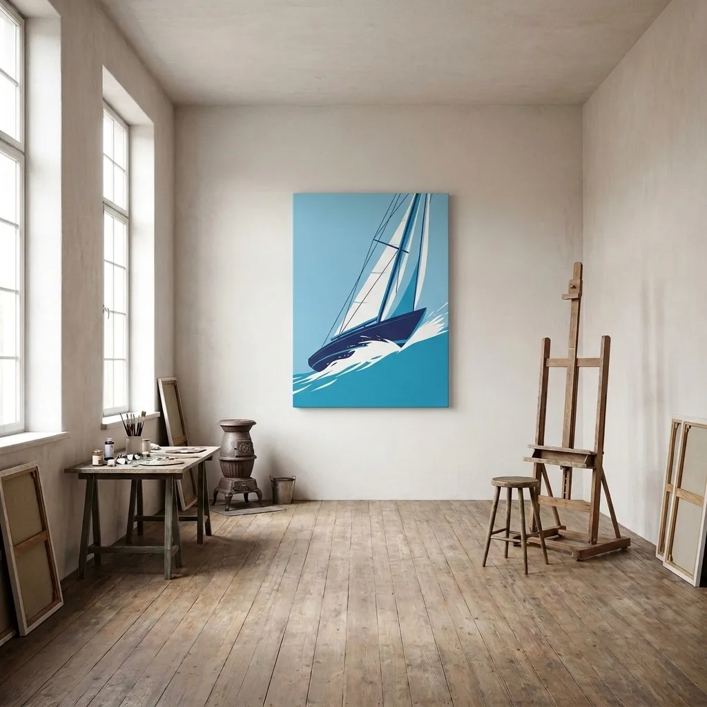 Wind in den Segeln — im Interieur