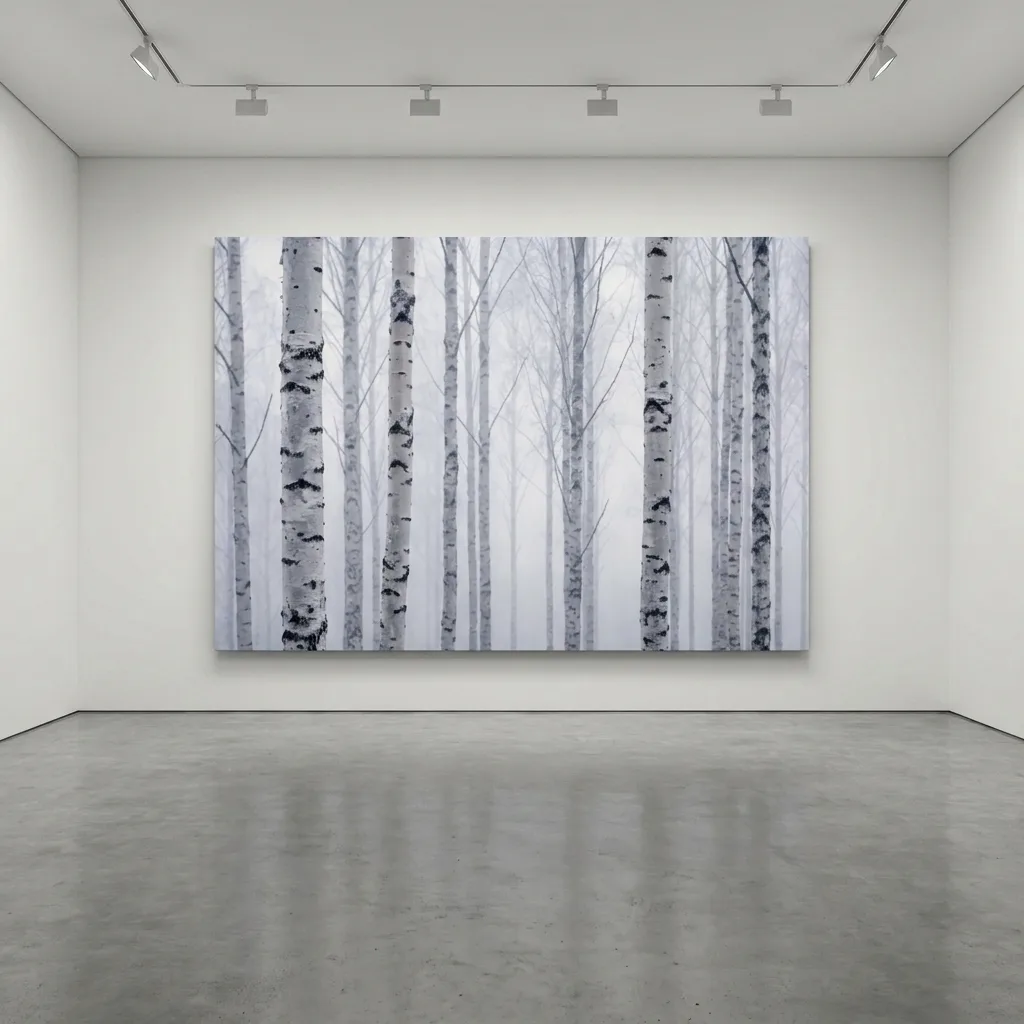 The Silence of Birches — in a room