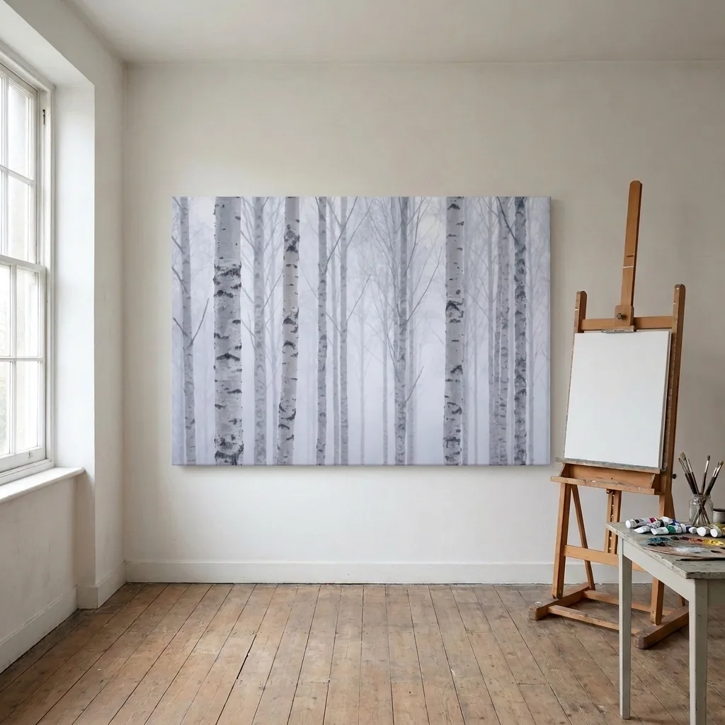 The Silence of Birches — in a room
