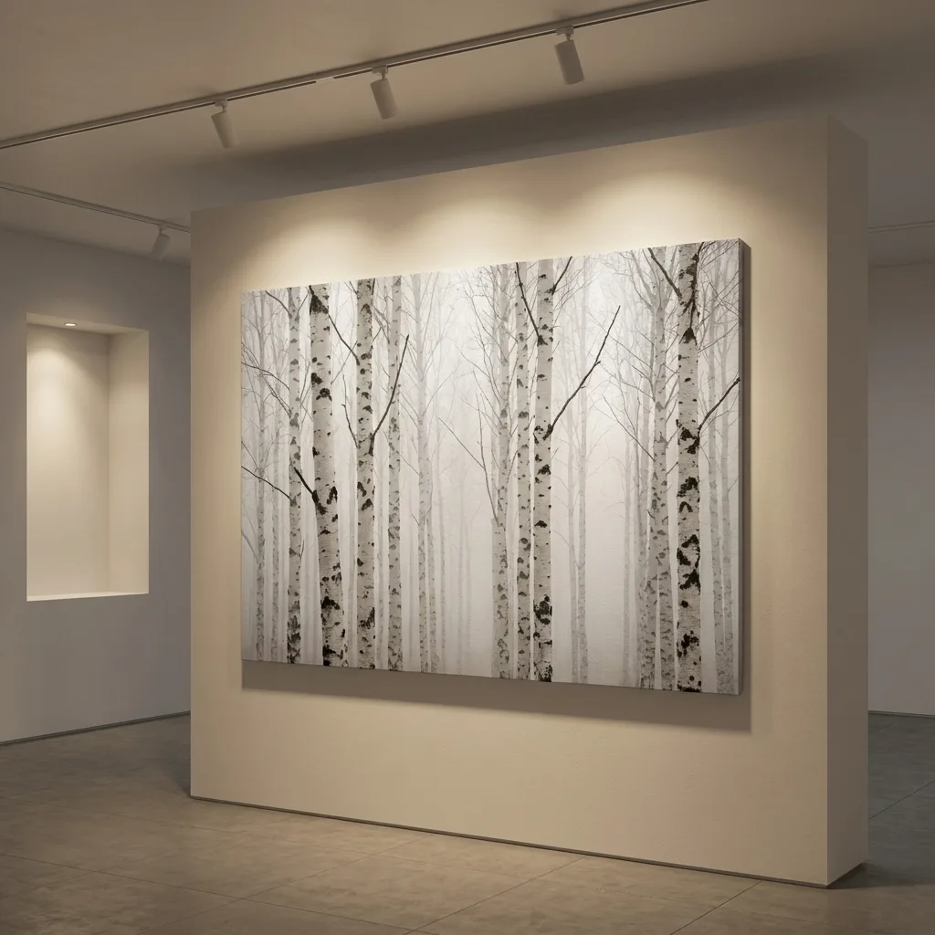 The Silence of Birches — in a room