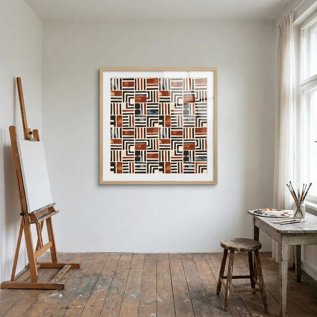 Terracotta Rhythm — in a room