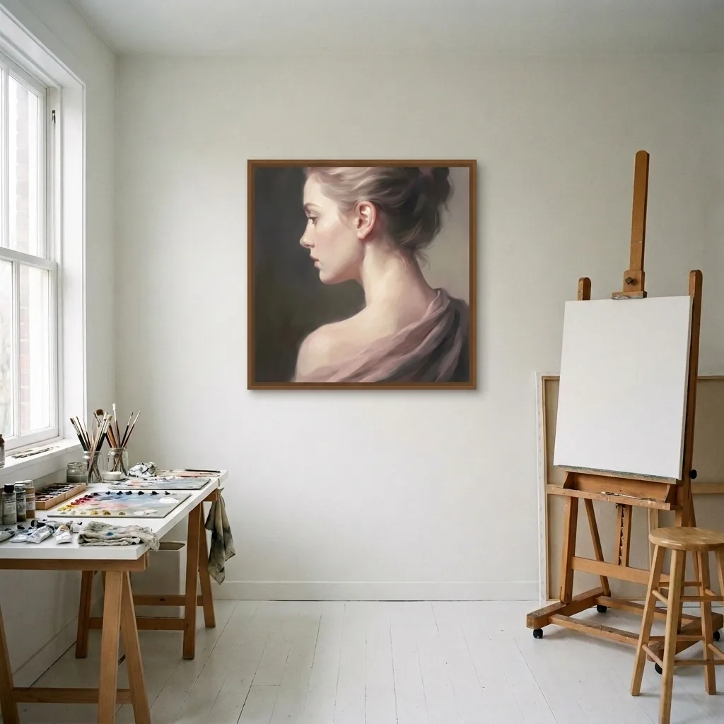 Subtle outline — in a room