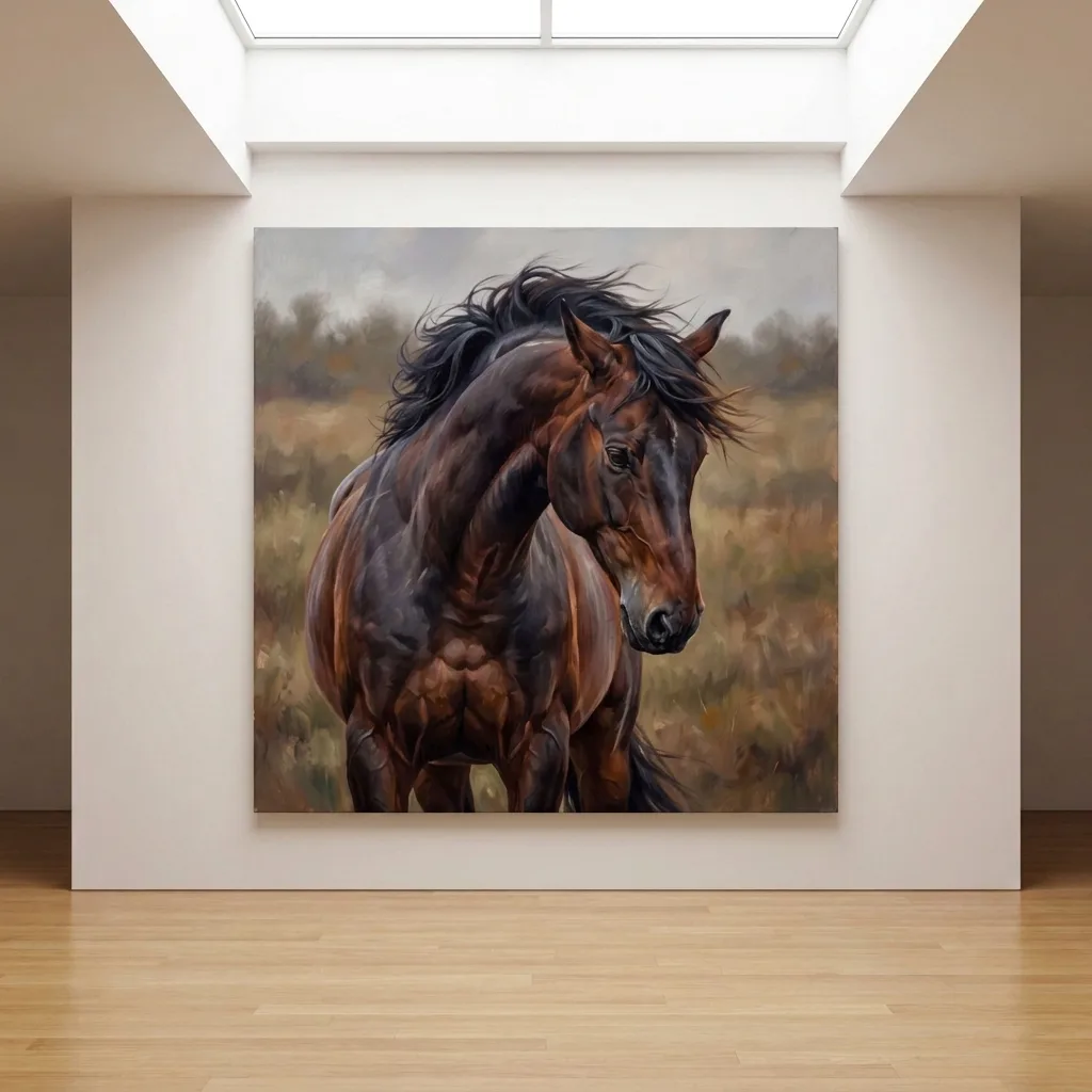 Noble Steed — in a room