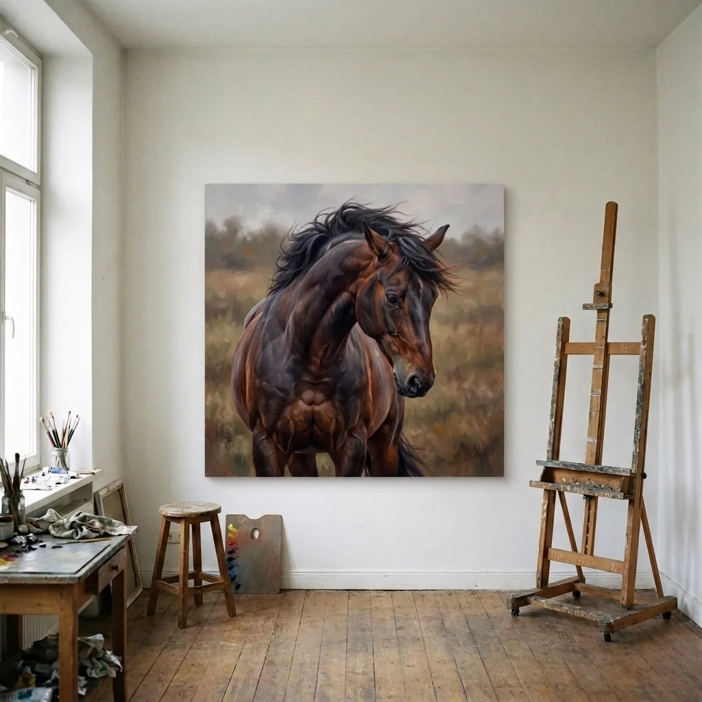 Noble Steed — in a room