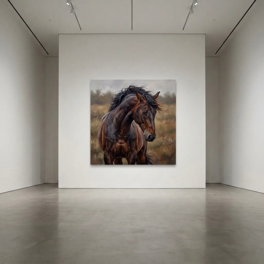 Noble Steed — in a room