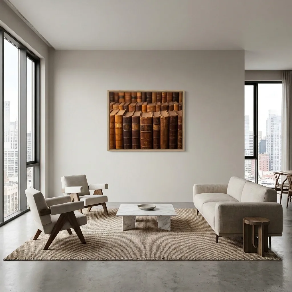 The Library of Time — in a room