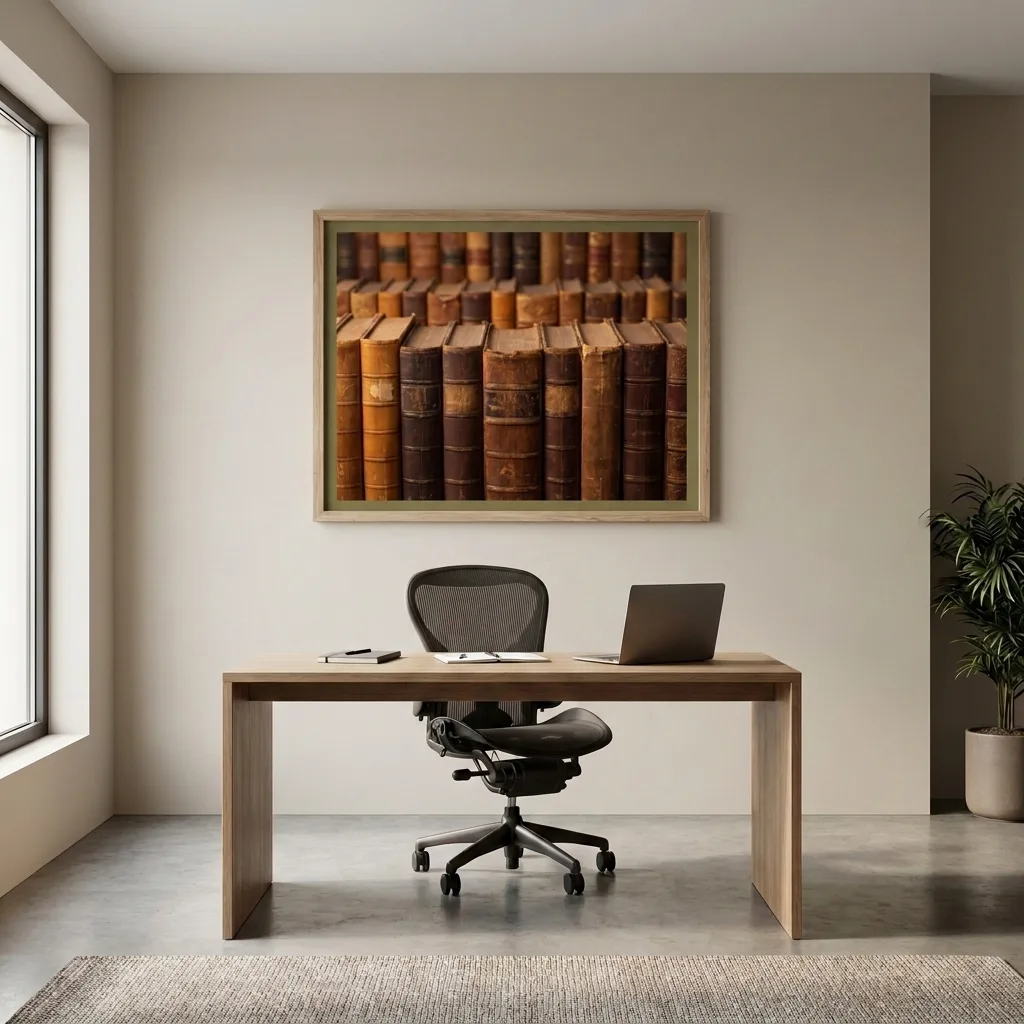 The Library of Time — in a room