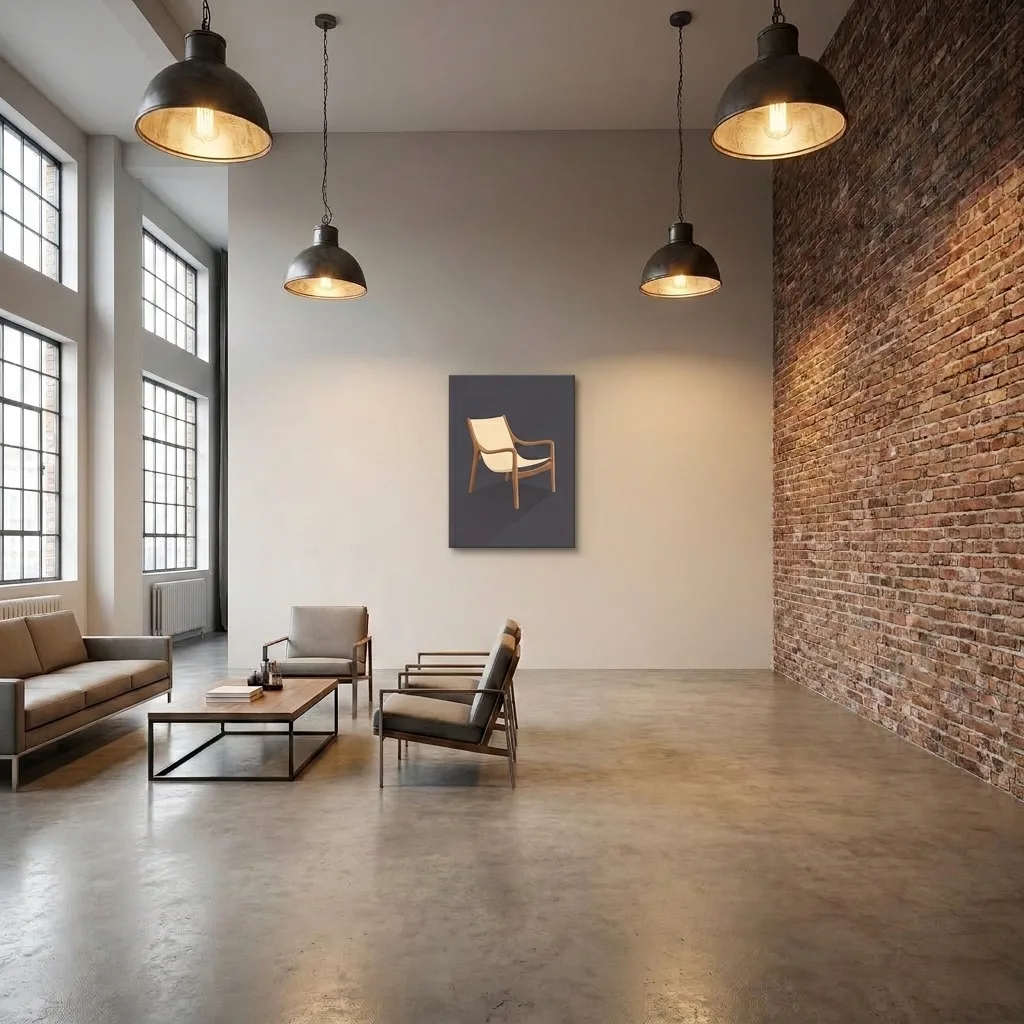 Calmness of form — in a room