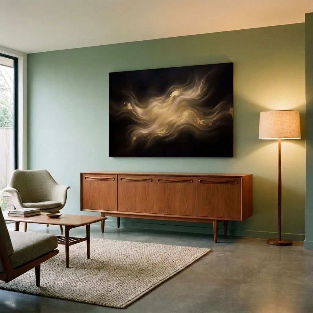 Golden Current stain — in a room