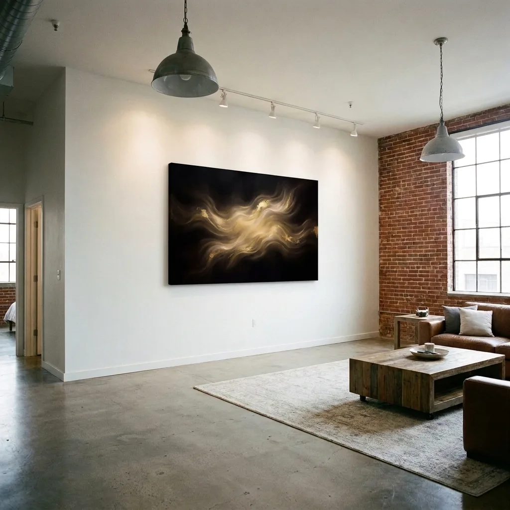 Golden Current stain — in a room