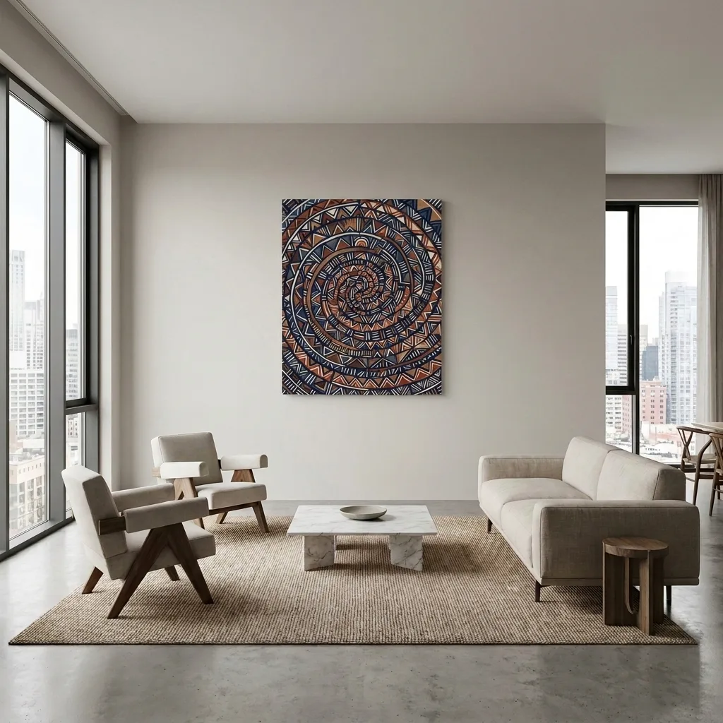 Ethnic Labyrinth — in a room