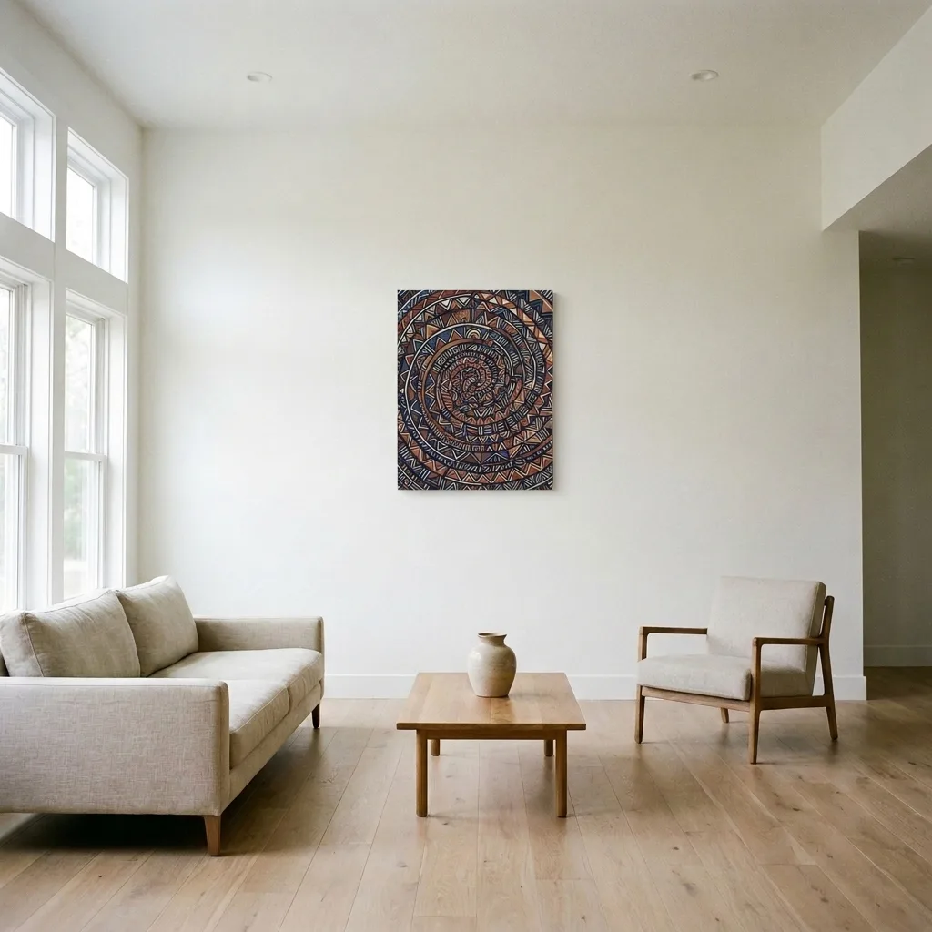 Ethnic Labyrinth — in a room