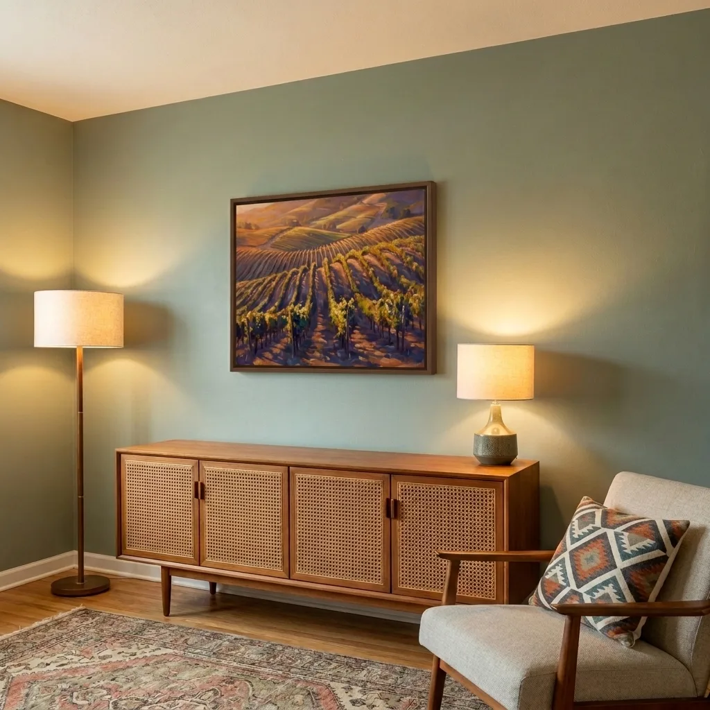 Golden valley — in a room