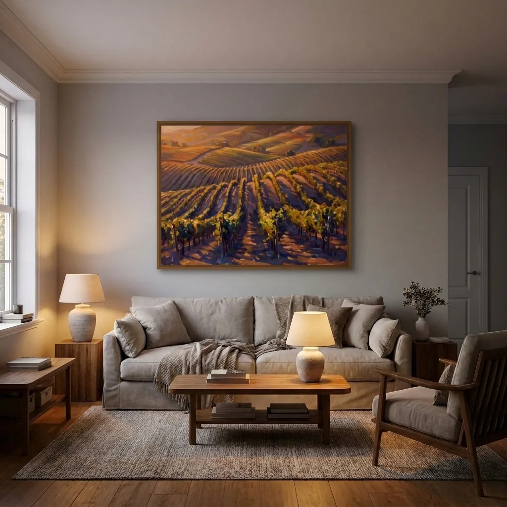 Golden valley — in a room
