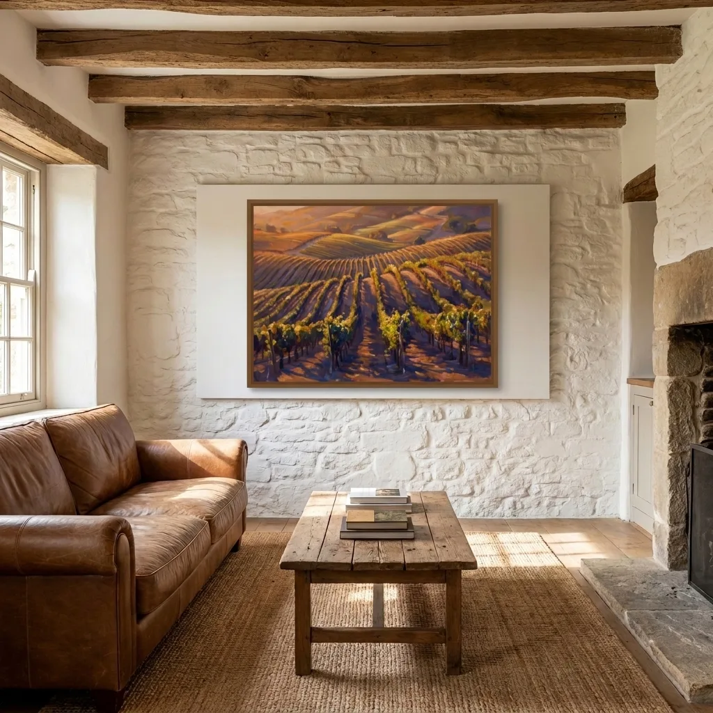 Golden valley — in a room