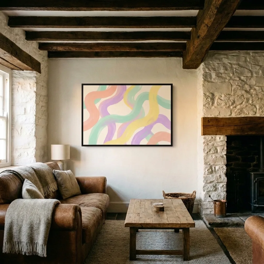 Pastel Waves gesture — in a room