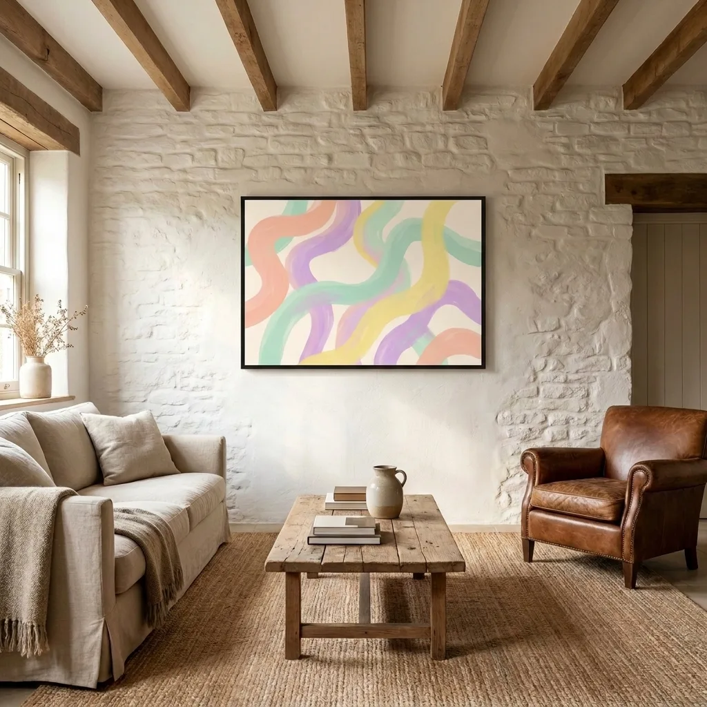 Pastel Waves gesture — in a room