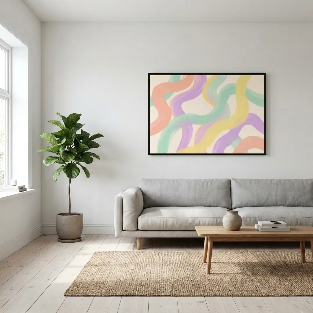 Pastel Waves gesture — in a room
