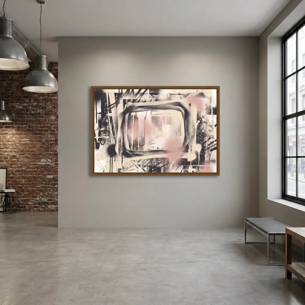 Pudrige Abstraktion — im Interieur