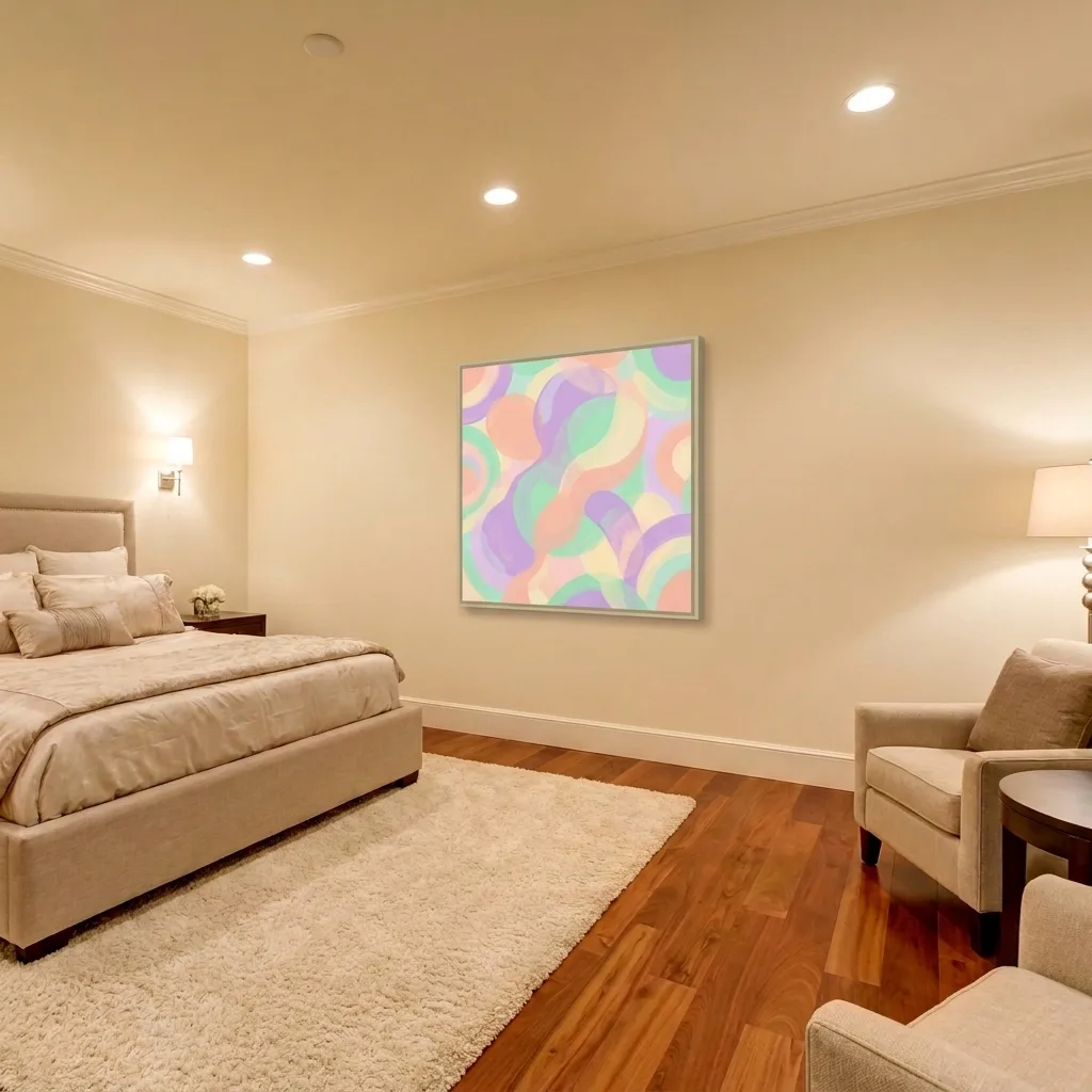 Pastel Harmony stain — in a room