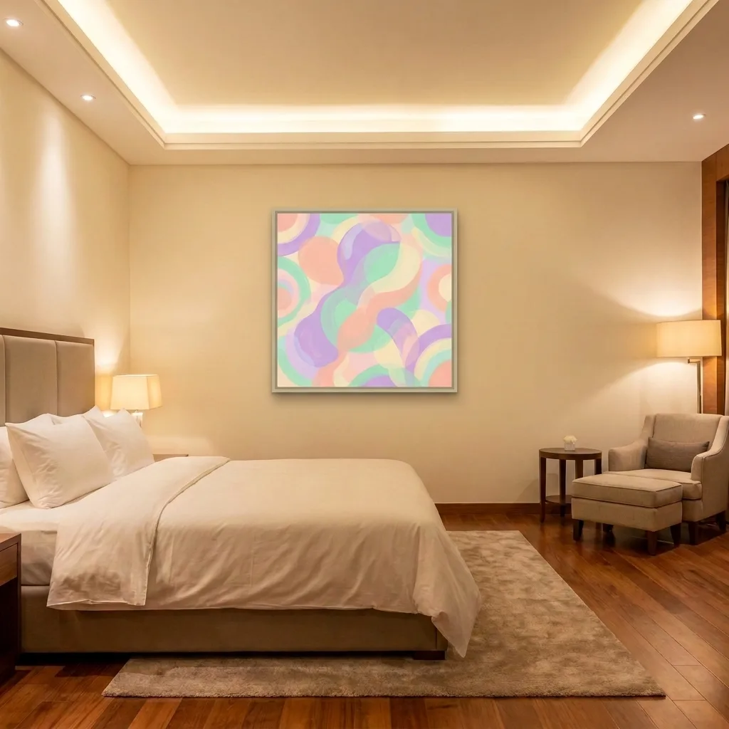 Pastel Harmony stain — in a room
