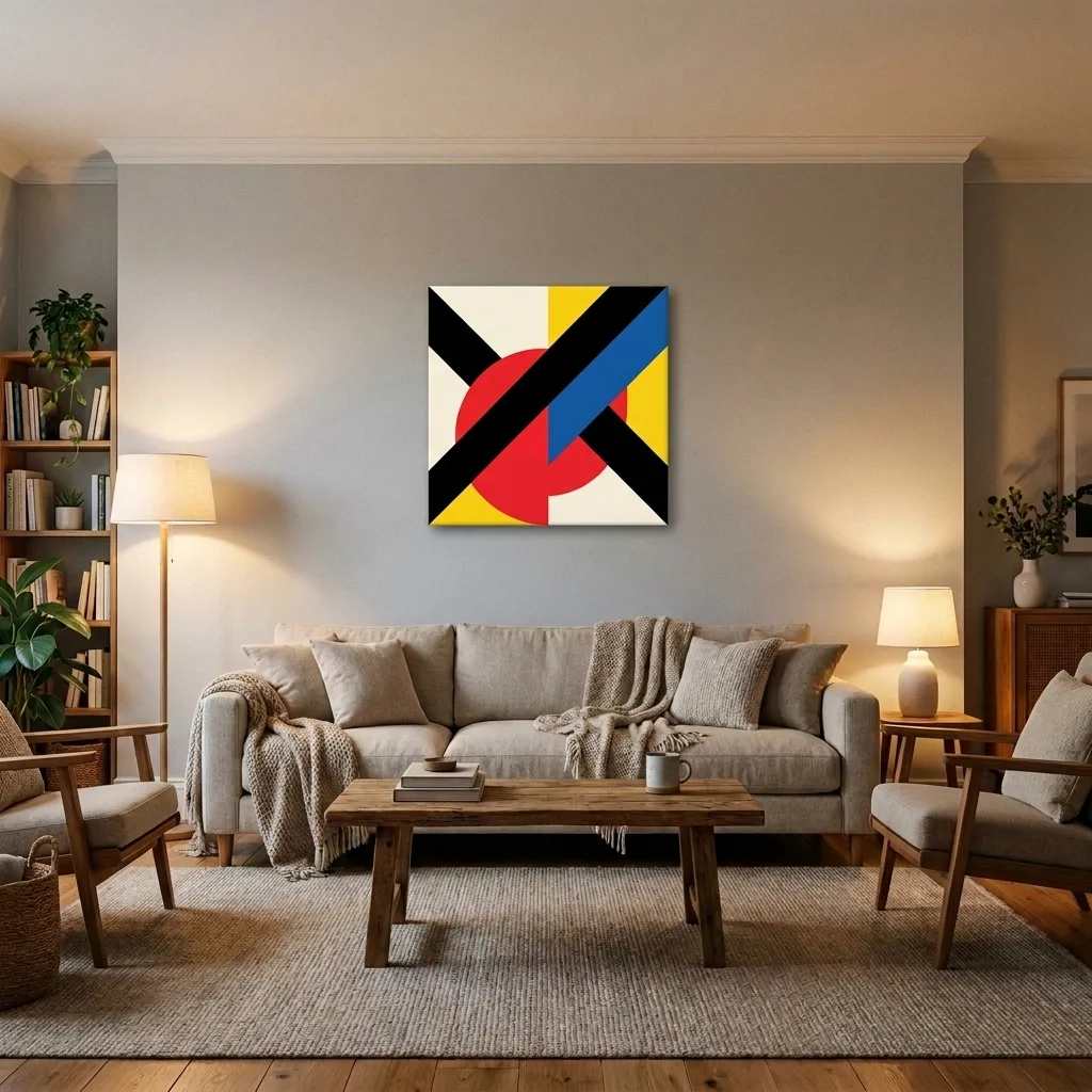 Geometryczny rytmus — we wnętrzu
