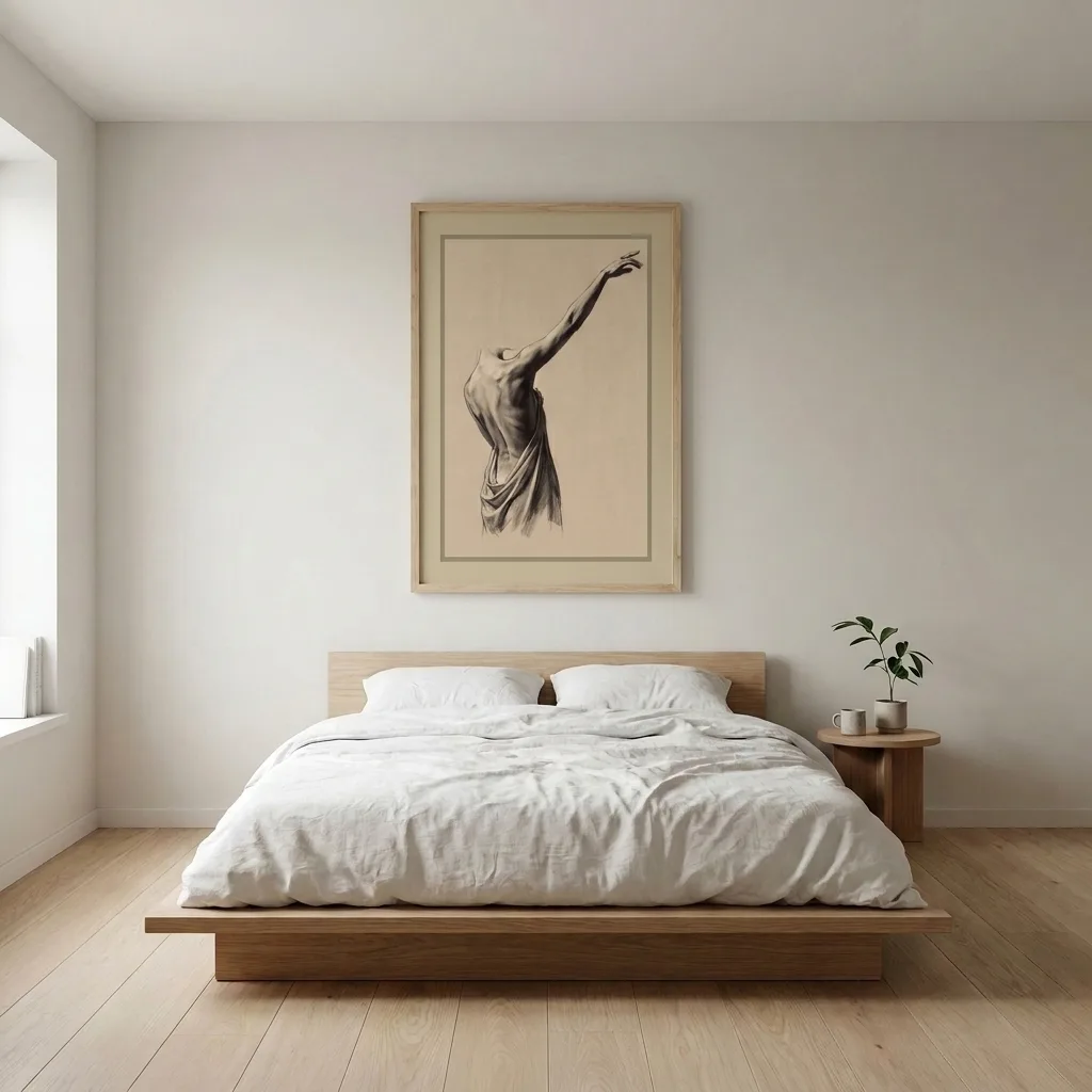 Studie einer Geste — im Interieur