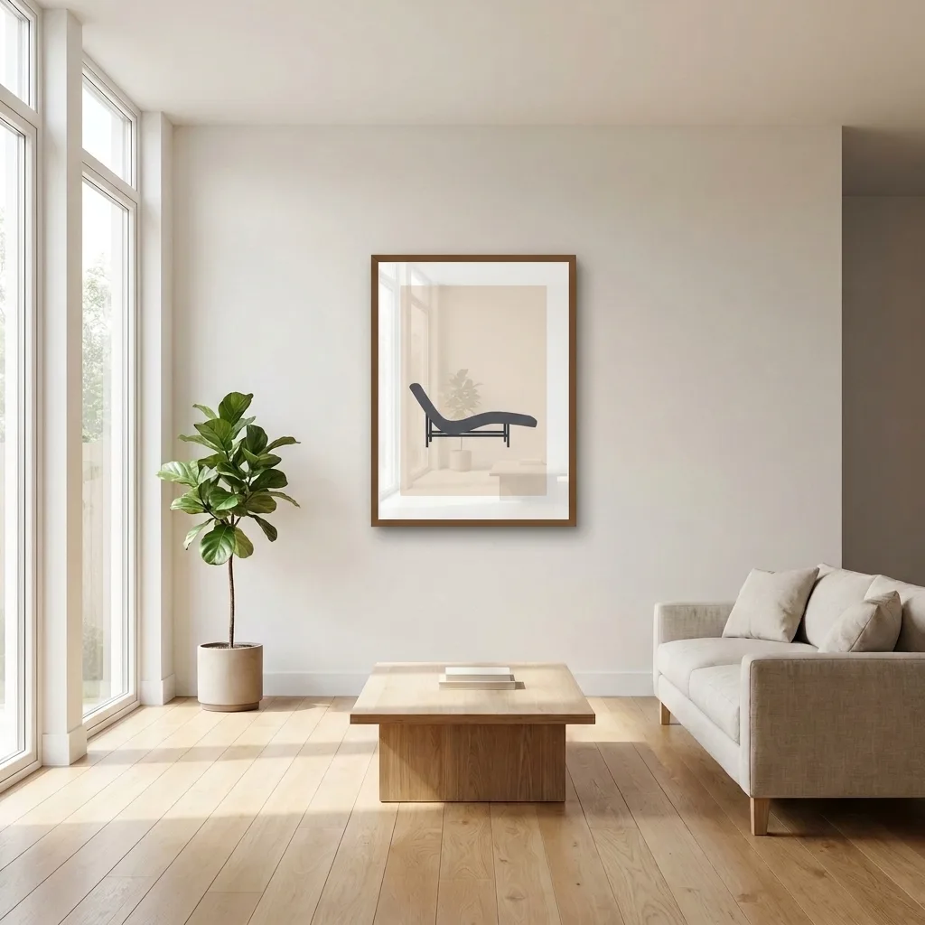 Line of tranquility — in a room