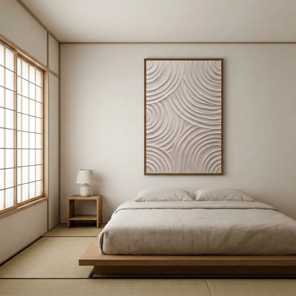 Cream Waves stain — in a room