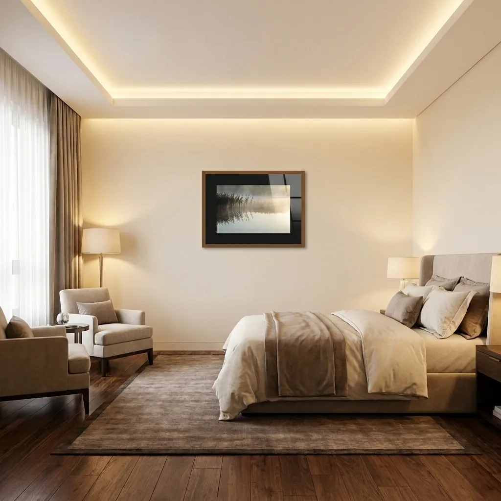 Dunstiger Morgen — im Interieur