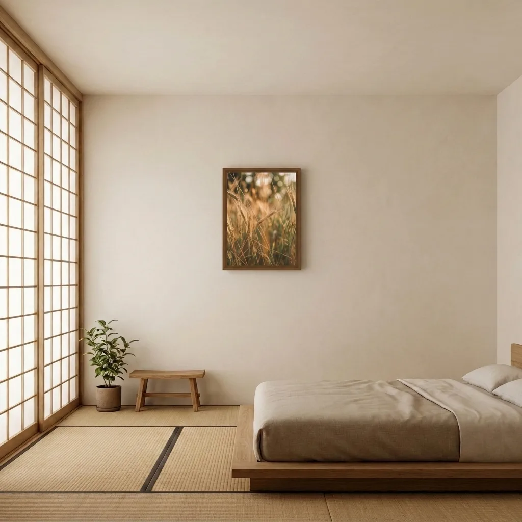 Golden stalks — in a room