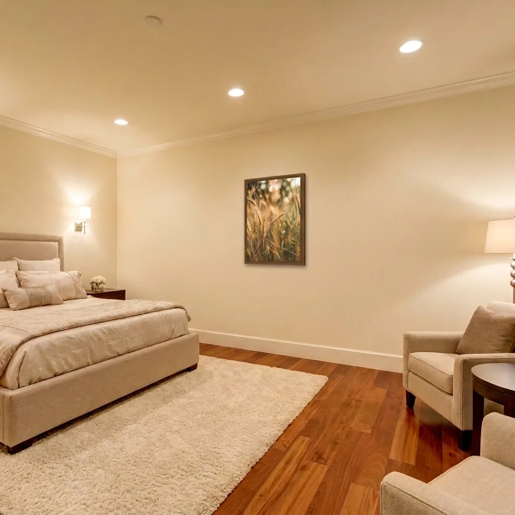 Golden stalks — in a room