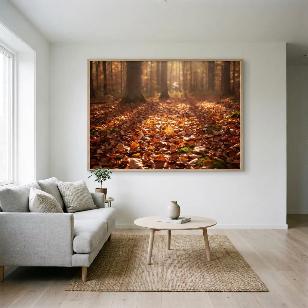 Autumn glow — in a room
