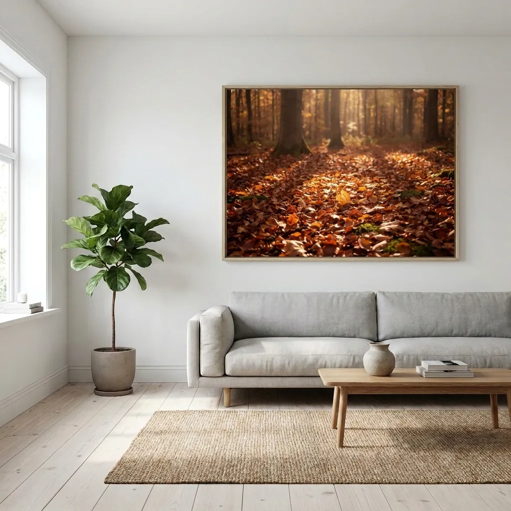 Autumn glow — in a room