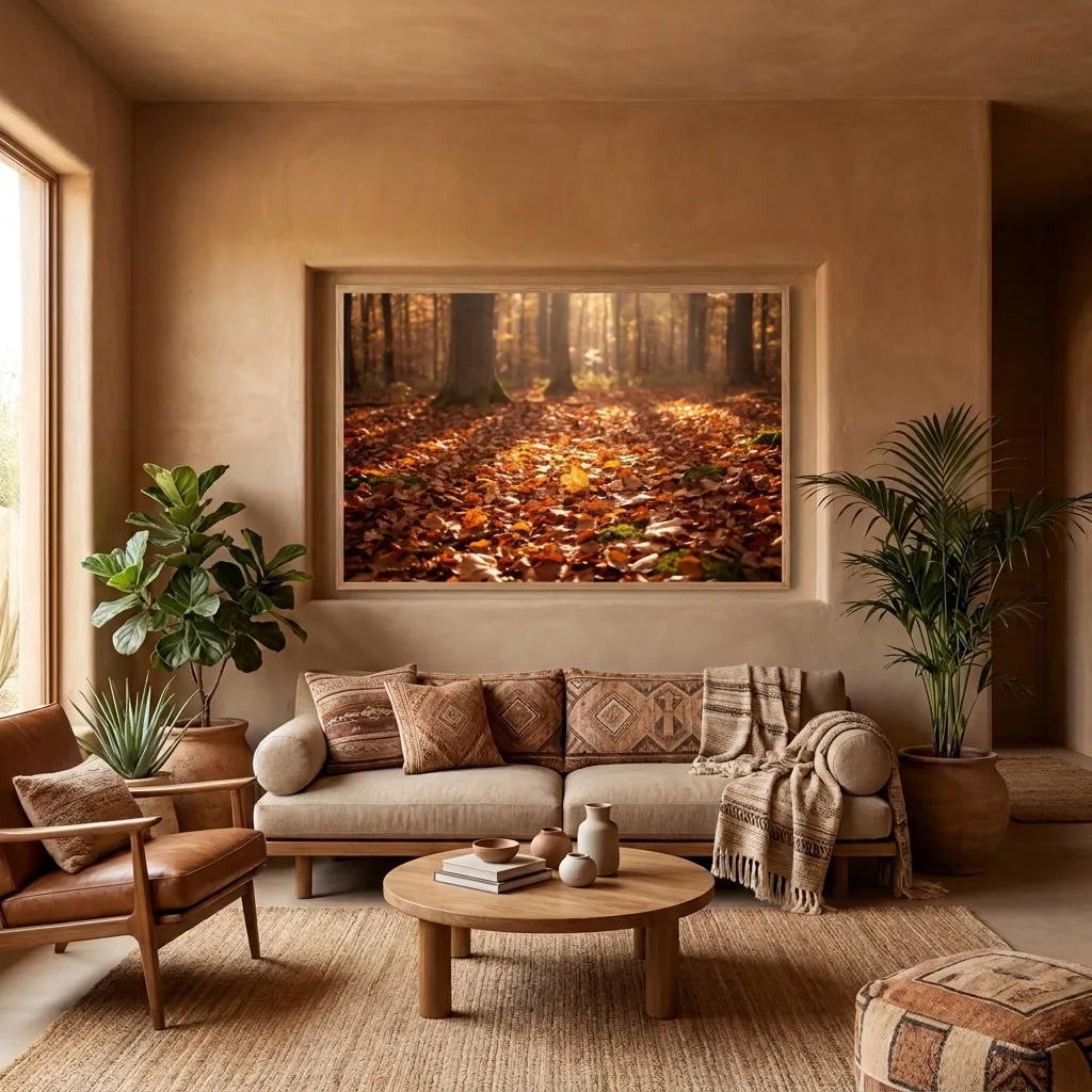 Autumn glow — in a room