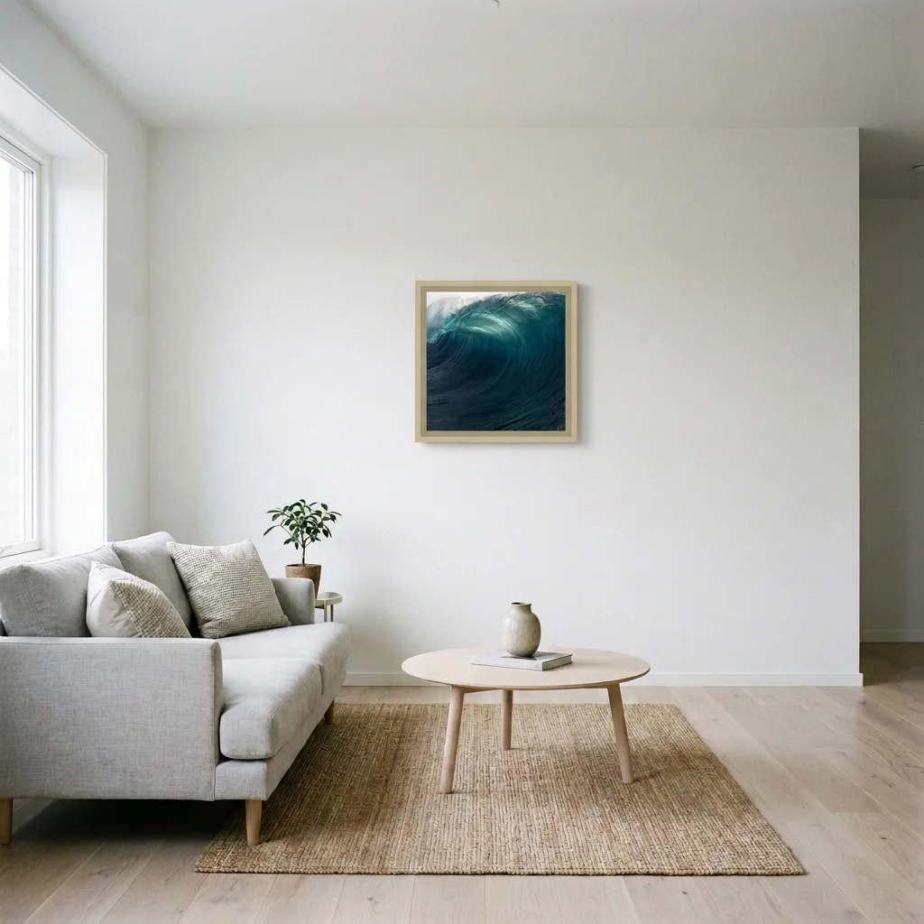 Smaragdgrüne Welle — im Interieur