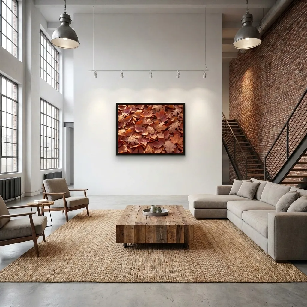 Autumn leaves — in a room