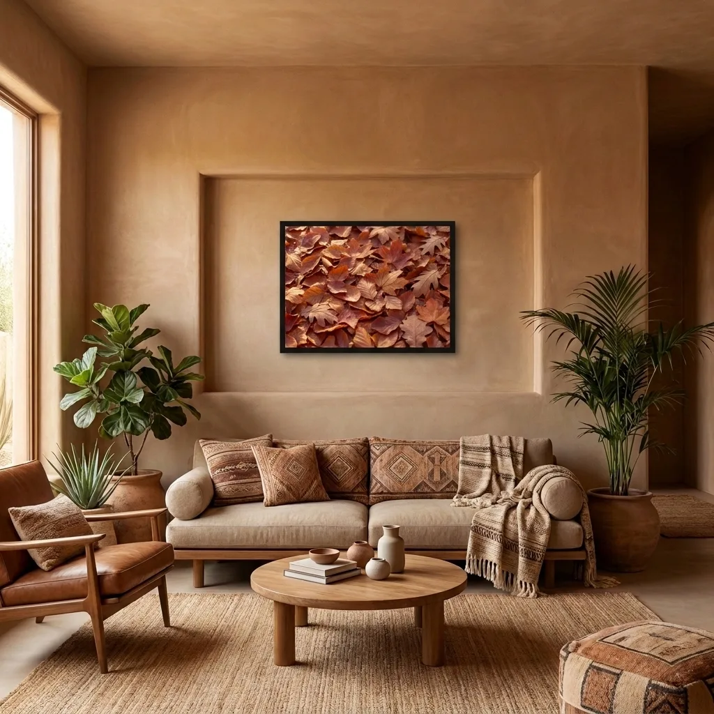Autumn leaves — in a room