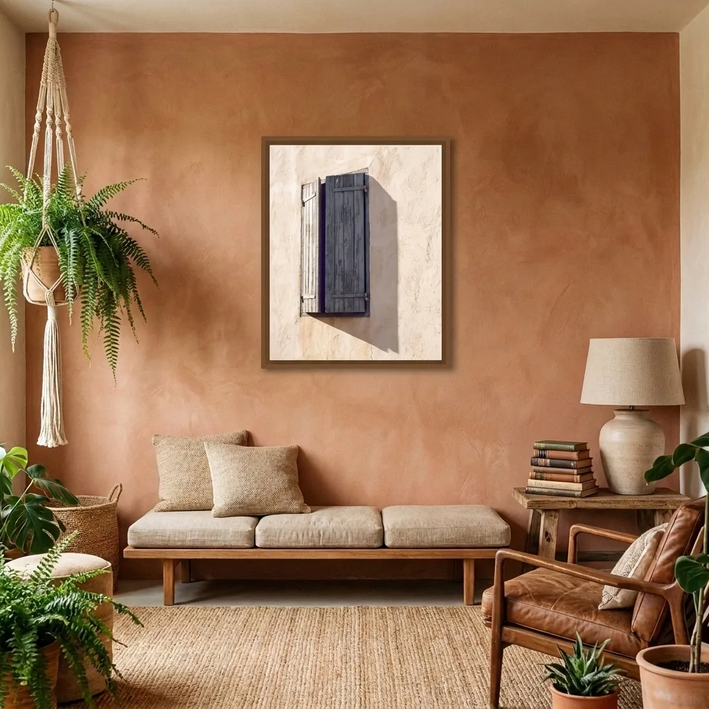 Golden Facade — in a room