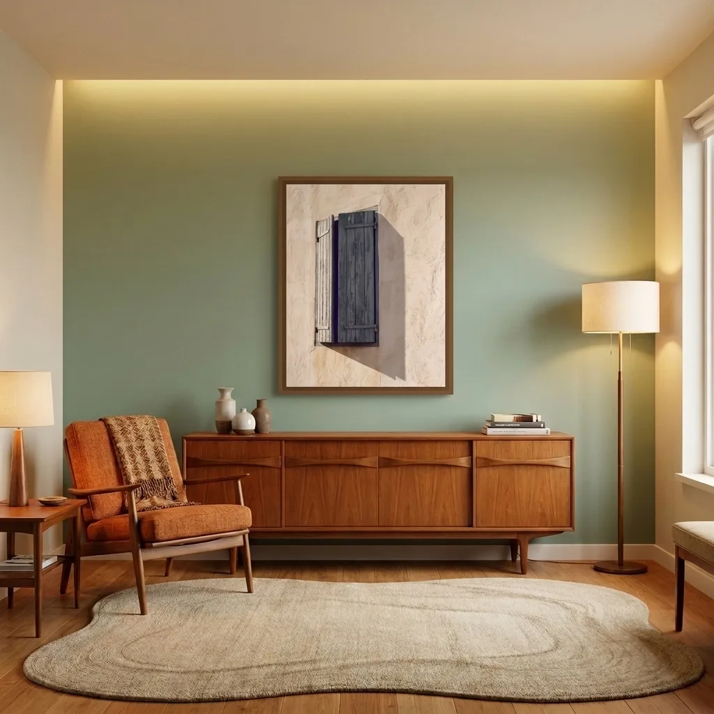 Golden Facade — in a room
