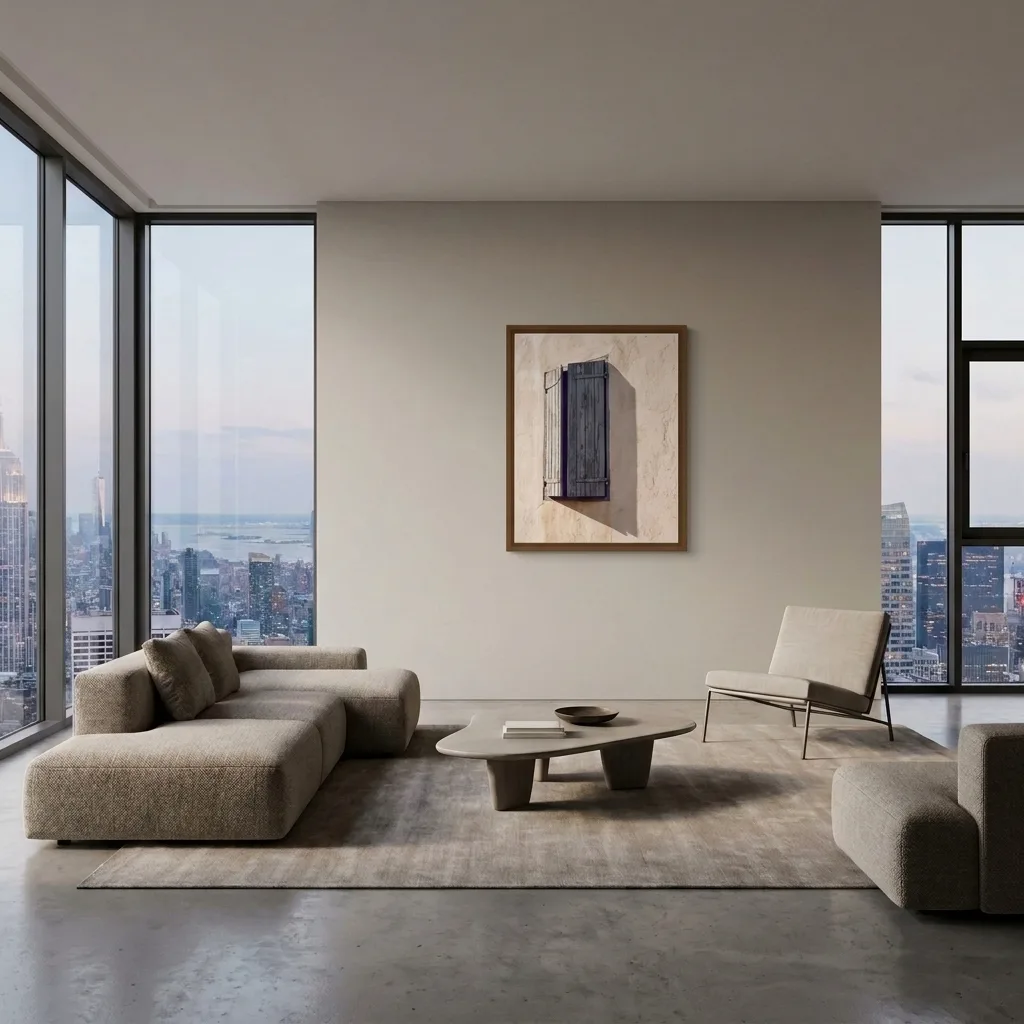 Golden Facade — in a room
