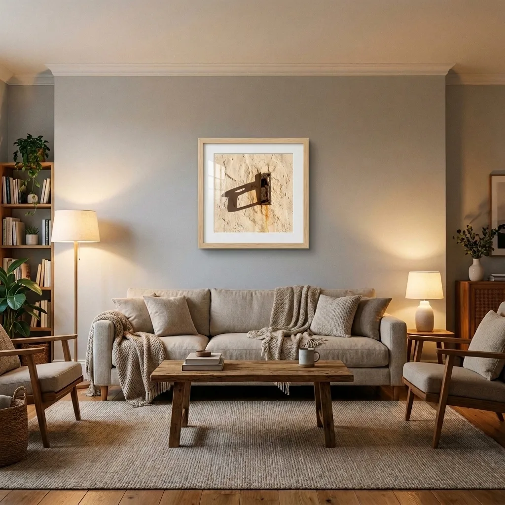 Rust and Sand Minimal Architecture — in a room