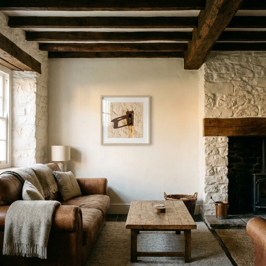 Rust and Sand Minimal Architecture — in a room