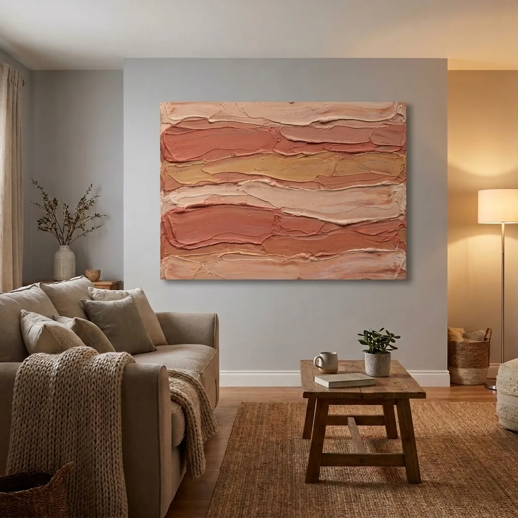 Terracotta Strokes — in a room