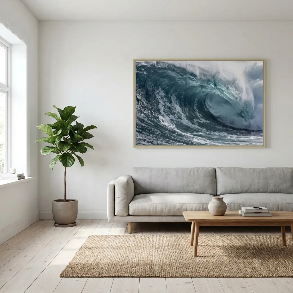Silberne Welle — im Interieur